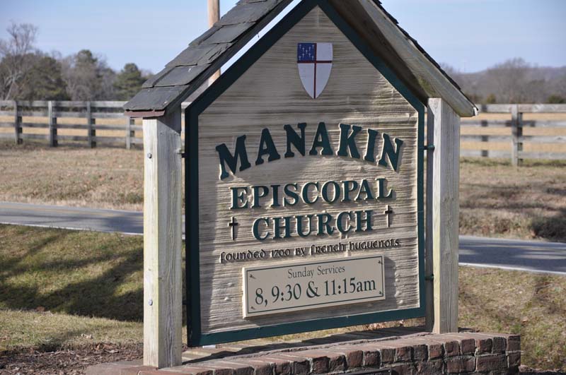 Church sign seen from the road